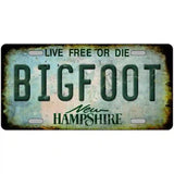 Bigfoot New Hampshire Novelty Metal License Plate Tag 24" x 12" (LLP)