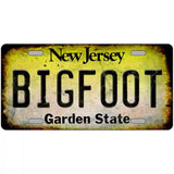 Bigfoot New Jersey Novelty Metal License Plate Tag 24" x 12" (LLP)