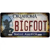 Bigfoot Oklahoma Novelty Metal License Plate Tag 24" x 12" (LLP)