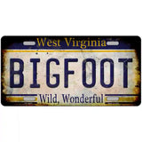 Bigfoot West Virginia Novelty Metal License Plate Tag 24" x 12" (LLP)