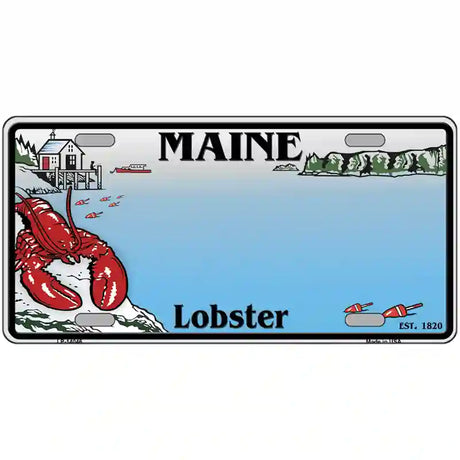 Maine Lobster Blank Novelty Metal License Plate 24" x 12" (LLP)