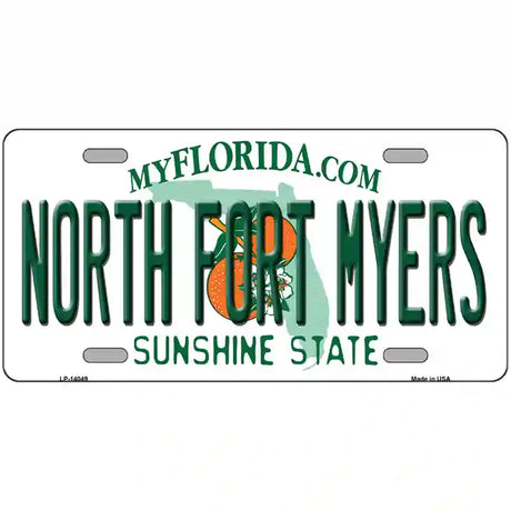 North Fort Myers Florida Novelty Metal License Plate 24" x 12" (LLP)