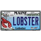 Lobster Maine Lobster Novelty Metal License Plate 24" x 12" (LLP)