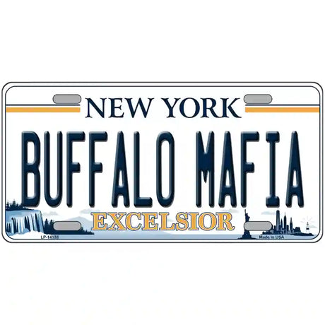 Buffalo Mafia New York Excelsior Novelty License Plate 24" x 12" (LLP)