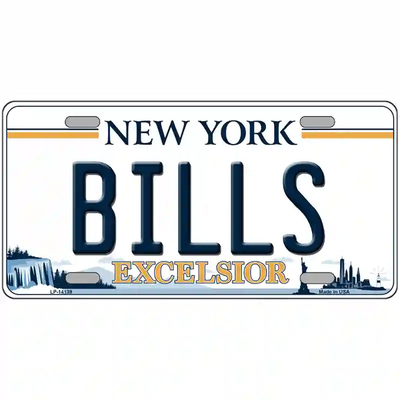 Bills New York Excelsior Novelty License Plate 24" x 12" (LLP)