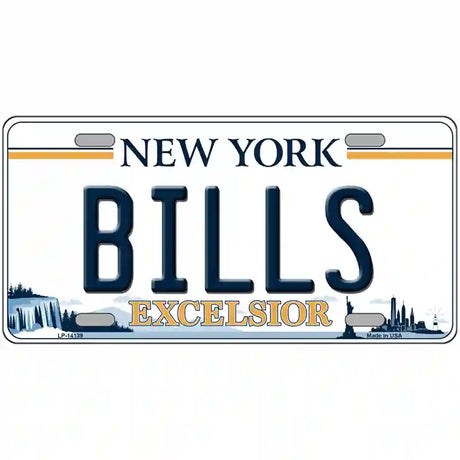 Bills New York Excelsior Novelty License Plate 24" x 12" (LLP)