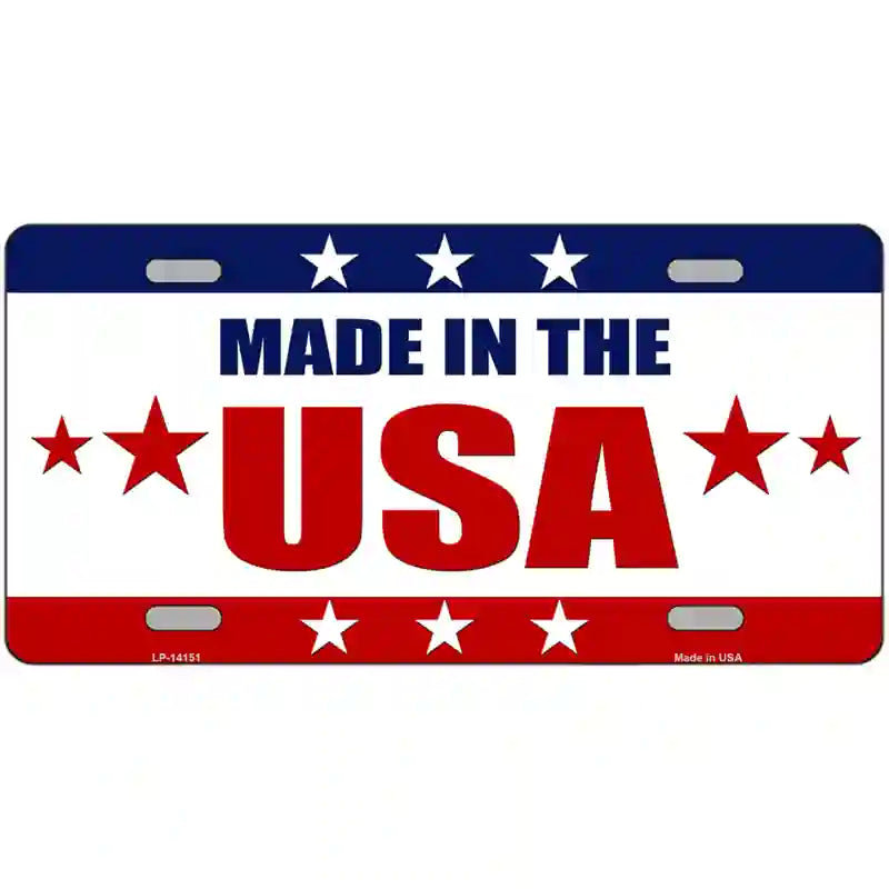 Made in the USA Novelty Metal License Plate 24" x 12" (LLP)