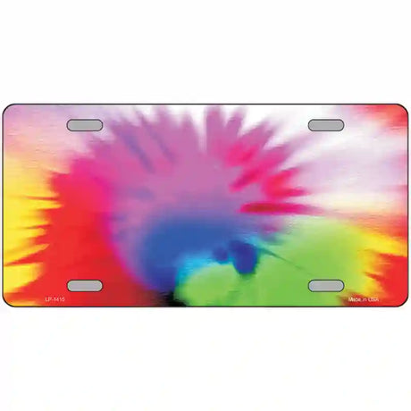 Pink Tie-Dye Metal Novelty License Plate 24" x 12" (LLP)