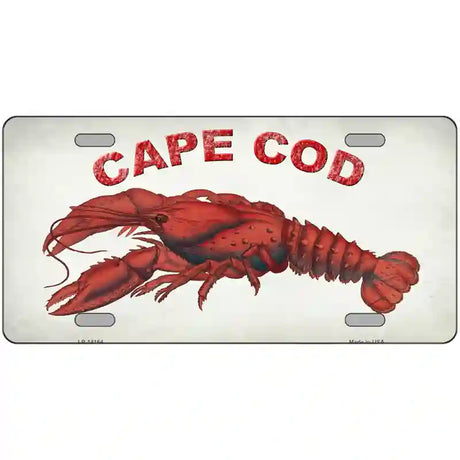 Cape Cod Lobster Novelty Metal License Plate 24" x 12" (LLP)