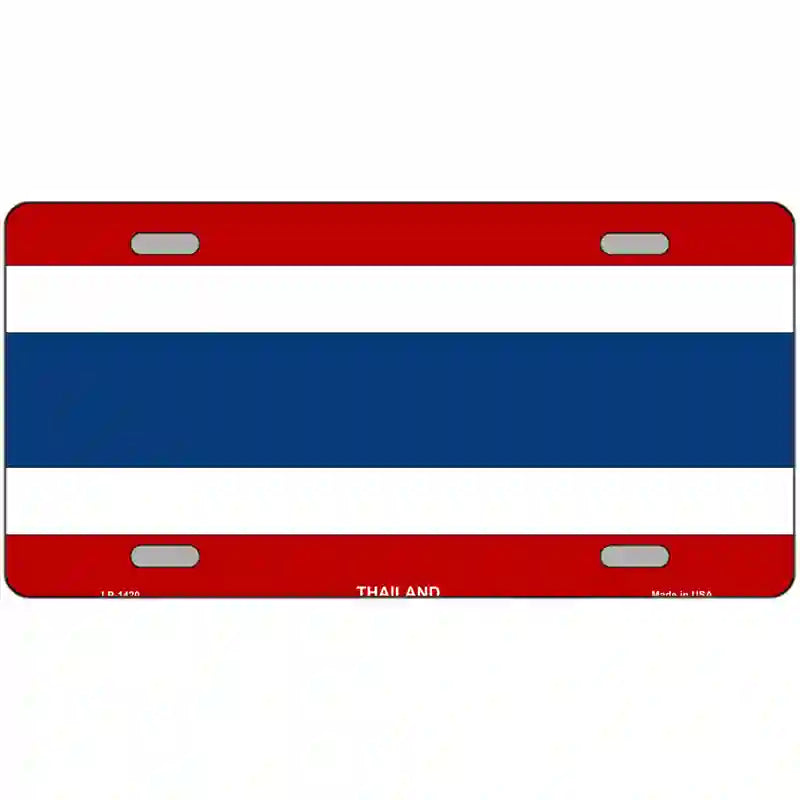 Thailand Flag Metal Novelty License Plate 24" x 12" (LLP)