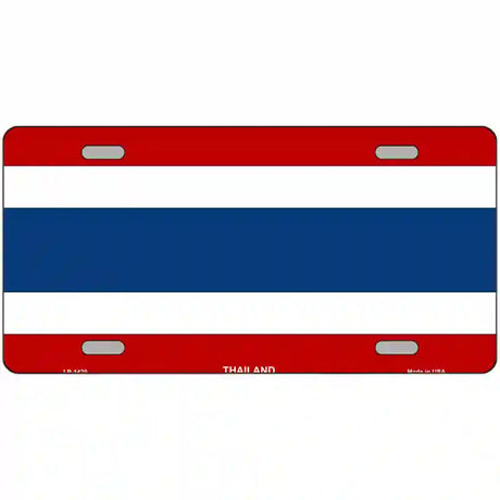 Thailand Flag Metal Novelty License Plate 24" x 12" (LLP)