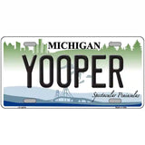 Yooper Michigan Novelty Metal License Plate 24" x 12" (LLP)