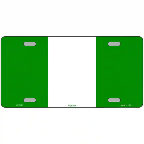 Nigeria Flag Metal Novelty License Plate 24" x 12" (LLP)