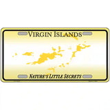 Virgin Islands Blank Novelty Metal License Plate 24" x 12" (LLP) / Yes