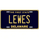 Lewes Delaware Novelty Metal License Plate 24" x 12" (LLP)