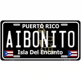 Aibonito Puerto Rico Black Novelty Metal License Plate 24" x 12" (LLP)