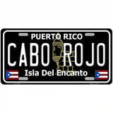 Cabo Rojo Puerto Rico Black Novelty Metal License Plate 24" x 12" (LLP)