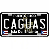 Caguas Puerto Rico Black Novelty Metal License Plate 24" x 12" (LLP)