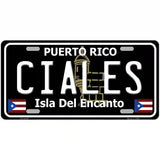 Ciales Puerto Rico Black Novelty Metal License Plate 24" x 12" (LLP)