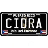 Cidra Puerto Rico Black Novelty Metal License Plate 24" x 12" (LLP)