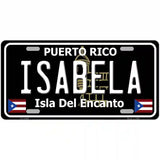 Isabela Puerto Rico Black Novelty Metal License Plate 24" x 12" (LLP)