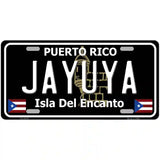 Jayuya Puerto Rico Black Novelty Metal License Plate 24" x 12" (LLP)