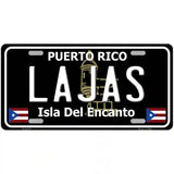 Lajas Puerto Rico Black Novelty Metal License Plate 24" x 12" (LLP)