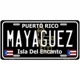 Mayaguez Puerto Rico Black Novelty Metal License Plate 24" x 12" (LLP)