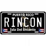 Rincon Puerto Rico Black Novelty Metal License Plate 24" x 12" (LLP)