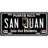 San Juan Puerto Rico Black Novelty Metal License Plate 24" x 12" (LLP)