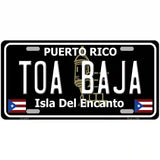 Toa Baja Puerto Rico Black Novelty Metal License Plate 24" x 12" (LLP)