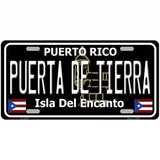 Puerta De Tierra Puerto Rico Black Novelty Metal License Plate 24" x 12" (LLP)