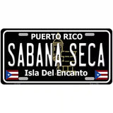 Sabana Seca Puerto Rico Black Novelty Metal License Plate 24" x 12" (LLP)