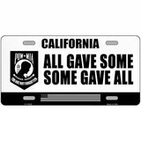 California POW MIA Some Gave All Novelty Metal License Plate 24" x 12" (LLP)