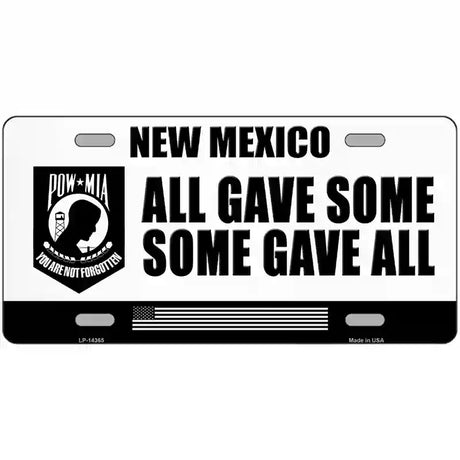 New Mexico POW MIA Some Gave All Novelty Metal License Plate 24" x 12" (LLP)