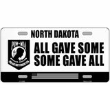 North Dakota POW MIA Some Gave All Novelty Metal License Plate 24" x 12" (LLP)