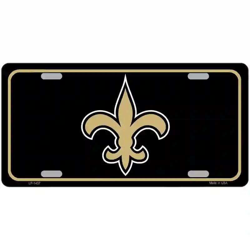 Fleur de lis Metal Novelty License Plate 24" x 12" (LLP)