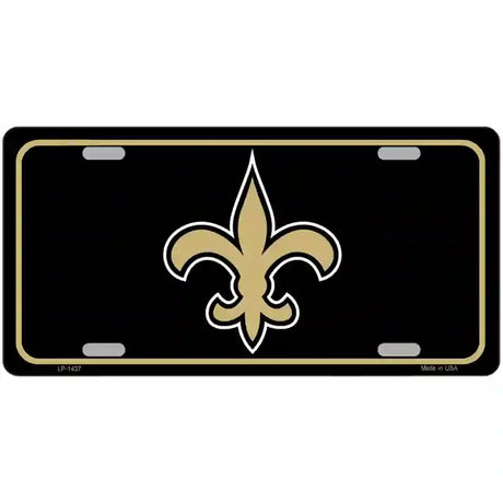 Fleur de lis Metal Novelty License Plate 24" x 12" (LLP)