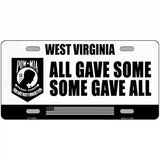 West Virginia POW MIA Some Gave All Novelty Metal License Plate 24" x 12" (LLP)