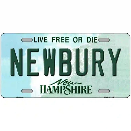 Newbury New Hampshire Novelty Metal License Plate 24" x 12" (LLP)