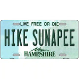 Hike Sunapee New Hampshire Novelty Metal License Plate 24" x 12" (LLP)