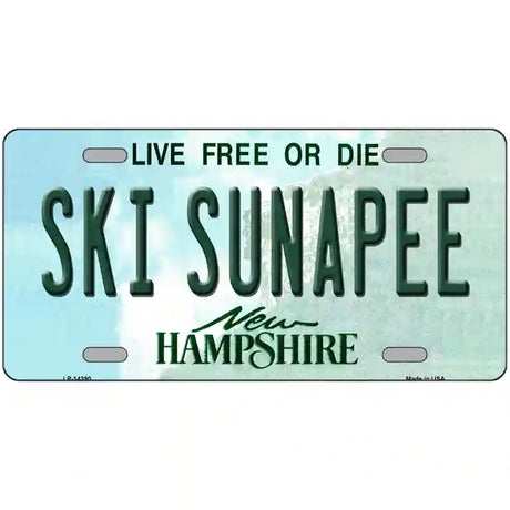 Ski Sunapee New Hampshire Novelty Metal License Plate 24" x 12" (LLP)