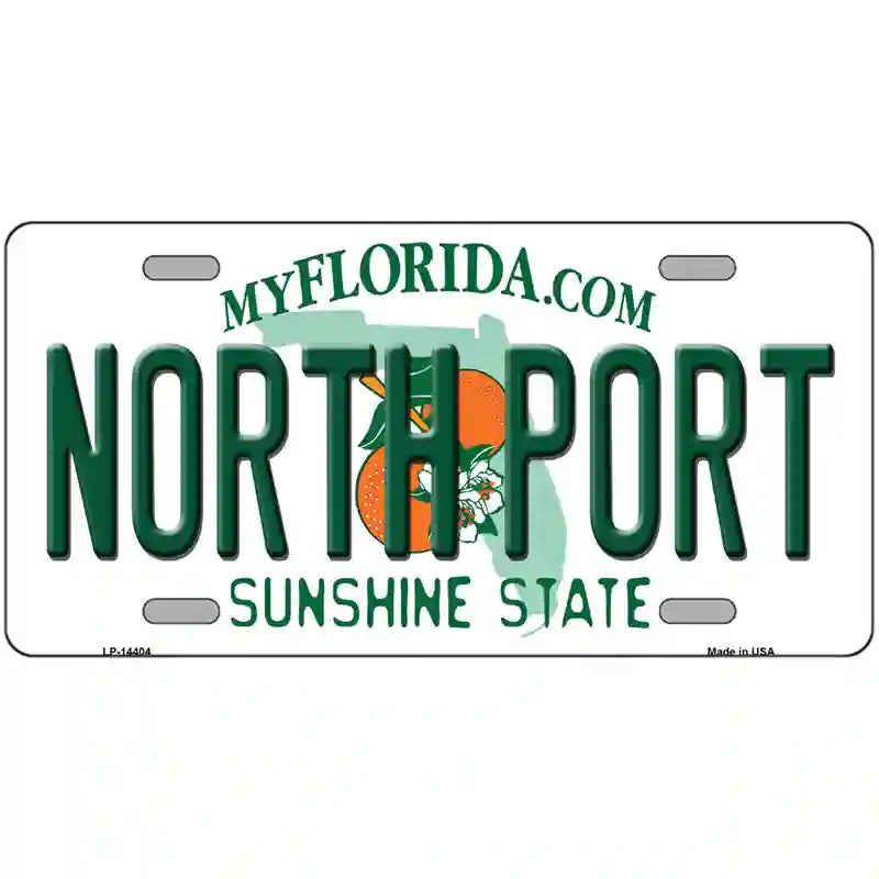 North Port Florida Novelty Metal License Plate 24" x 12" (LLP)