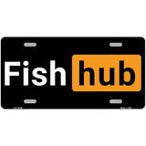 Fishhub Novelty Metal License Plate LP-14468