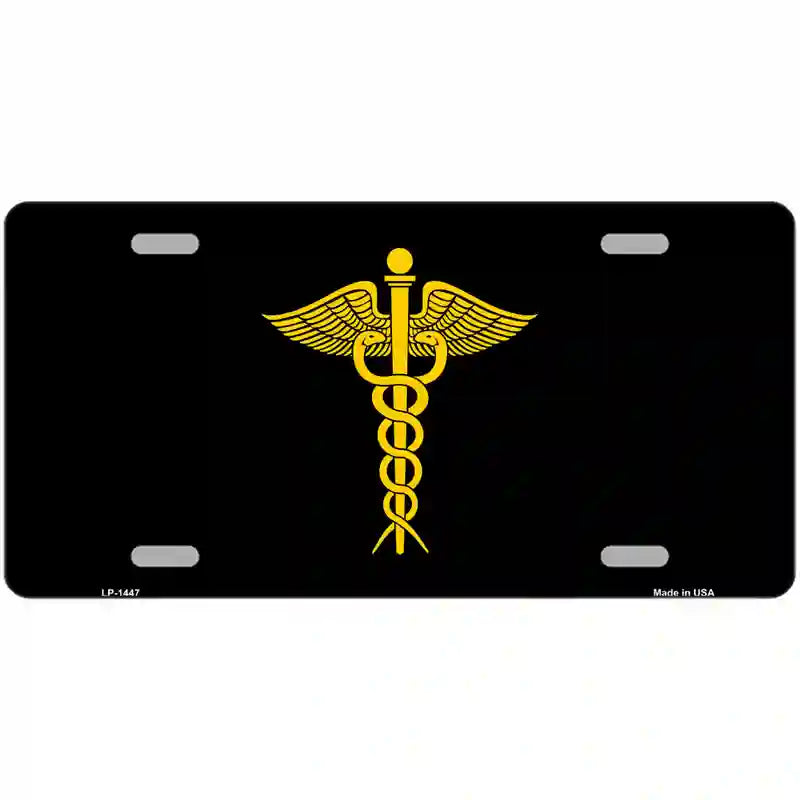 Caduceus Metal Novelty License Plate 24" x 12" (LLP)