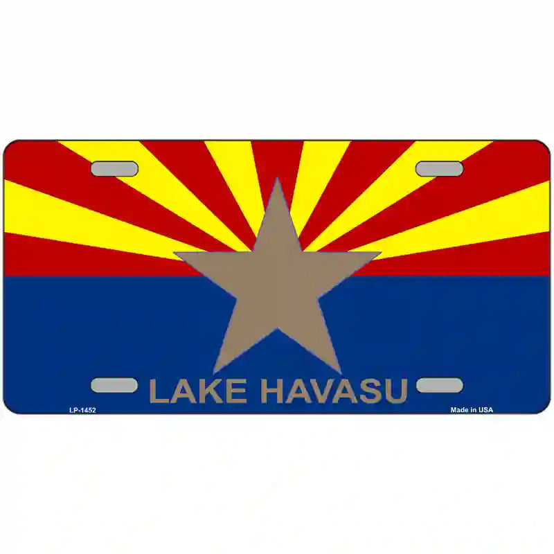 Lake Havasu Arizona State Flag Metal Novelty License Plate 24" x 12" (LLP)