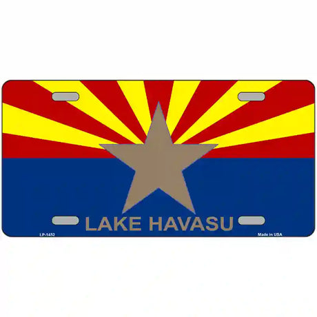 Lake Havasu Arizona State Flag Metal Novelty License Plate 24" x 12" (LLP)