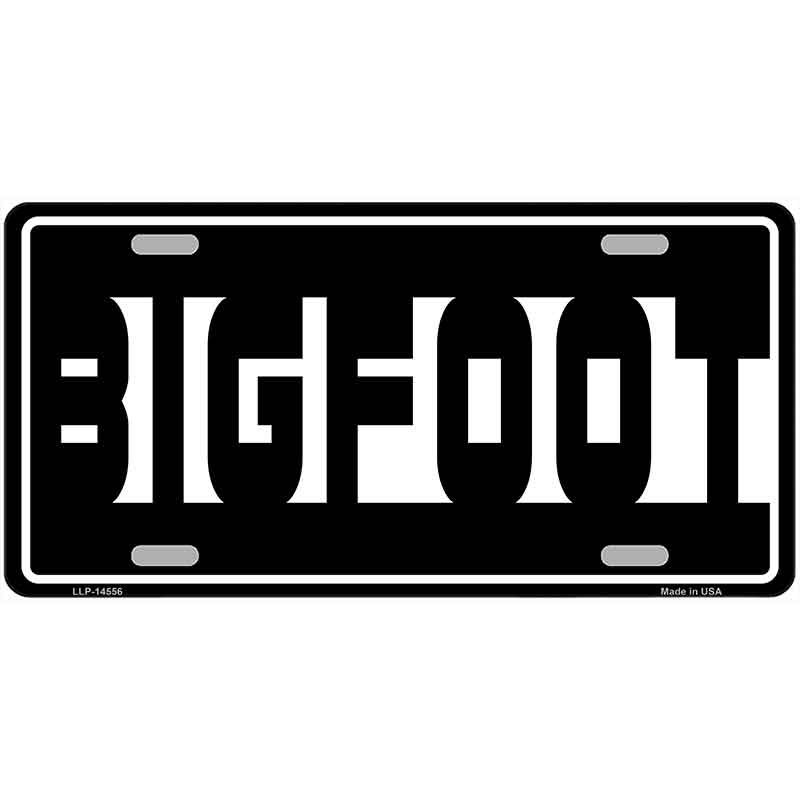 Bigfoot Hidden Novelty Metal License Plate LP-14556