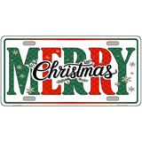 Merry Christmas Novelty Metal License Plate LP-14563