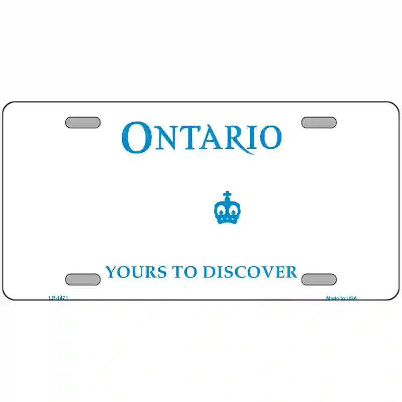 Ontario Canada Novelty Metal License Plate 24" x 12" (LLP)